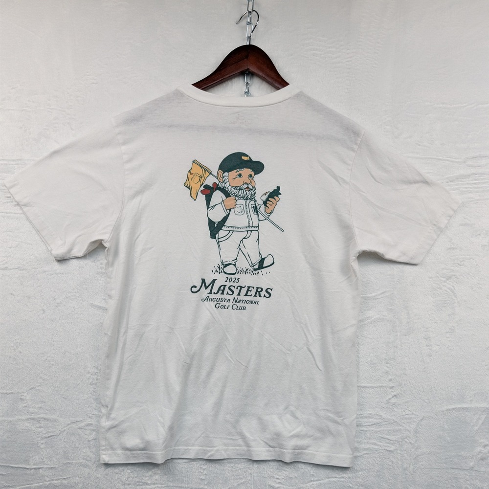 Masters T-Shirt Men's M White 2023 Masters Augusta National Golf Gnome Sporty